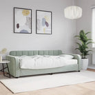 Massief hout dagbed met modern ontwerp voor woonkamer of slaapkamer - Lichtgrijs / 90 x 200 cm / met matras - Bedden &