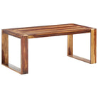 Massief Houten Eettafel met Rustieke Charm - Lichtbruin / 180 x 90 x 76 cm / 1 - Eettafels