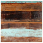 Massief houten tafelblad van gerecycled hout met rustieke uitstraling - 80 x 80 cm 25-27 mm / 1 / massief gerecycled
