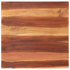 Massief houten tafelblad van gerecycled hout met rustieke uitstraling - 70 x 70 cm 15-16 mm / 1 / Massief acaciahout