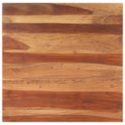 Massief houten tafelblad van gerecycled hout met rustieke uitstraling - 80 x 80 cm 15-16 mm / 1 / Massief acaciahout