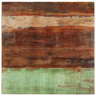 Massief houten tafelblad van gerecycled hout met rustieke uitstraling - 80 x 80 cm 15-16 mm / 1 / massief gerecycled