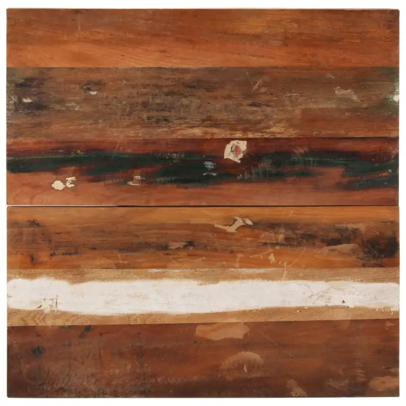 Massief houten tafelblad van gerecycled hout met rustieke uitstraling - 70 x 70 cm 25-27 mm / 1 / massief gerecycled