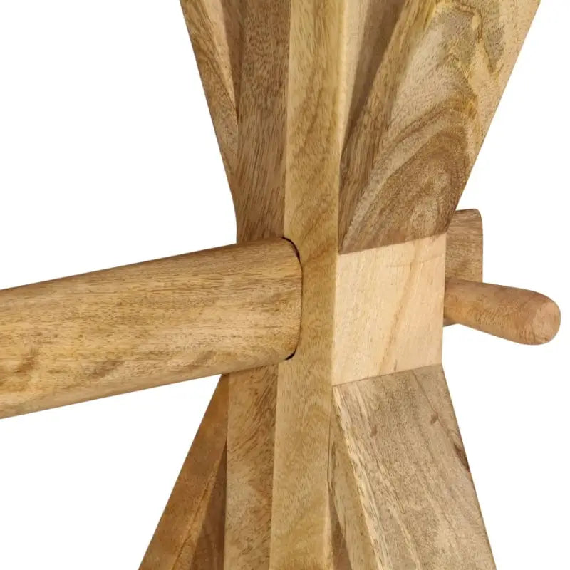 Massief mangohout bankje voor keuken en eettafel - 160 cm / met 3 poten - Keuken- & eettafelbanken