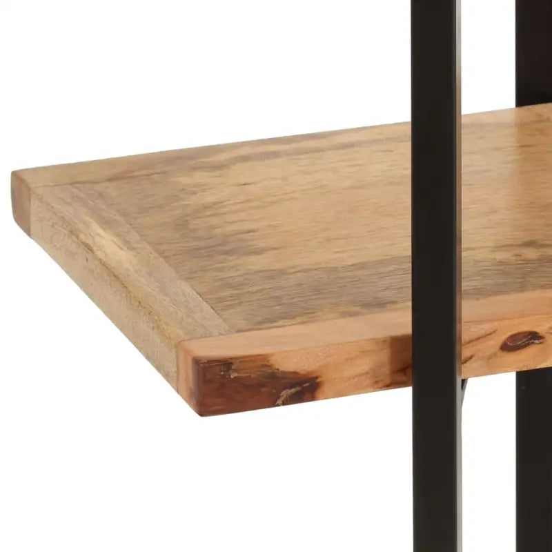 Massief mangohout boekenkast met 4 lagen voor woon en kantoor - 1 / 160 cm / 35 cm - Boekenkasten