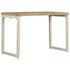 Massief Mangohout Eettafel en Bureau met Elegant Ontwerp - Eettafels