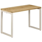 Massief Mangohout Eettafel en Bureau met Elegant Ontwerp - Eettafels