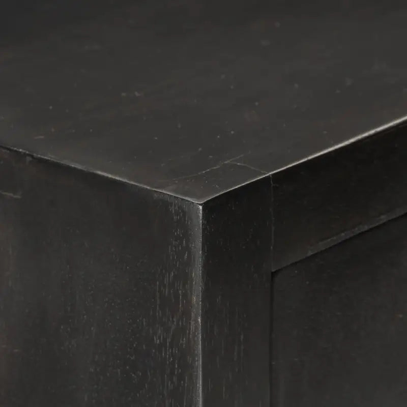 Massief mangohout houten lockerkast als uniek meubelstuk - Zwart en goud / 1 - Opbergkasten & lockerkasten