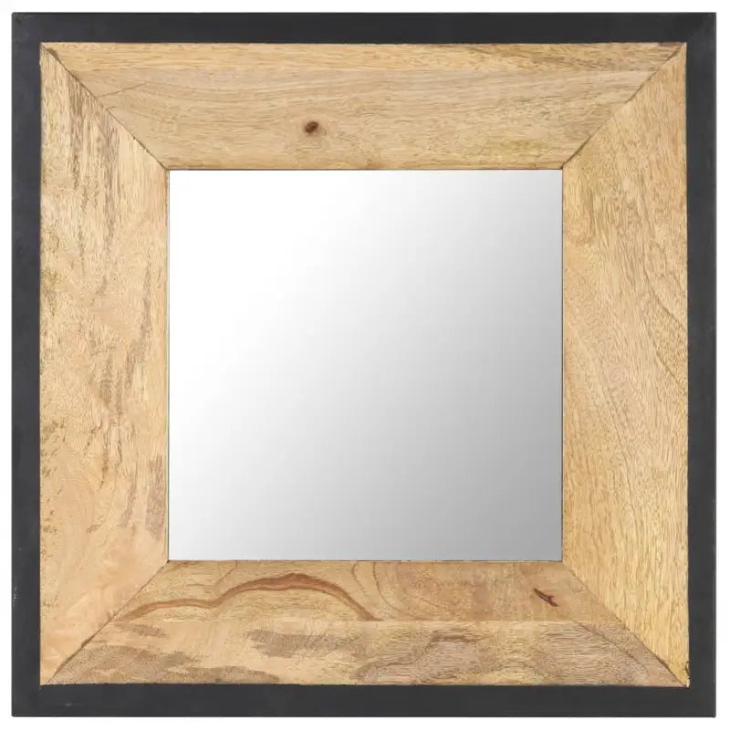 Massief mangohouten spiegel voor een warme huisdecoratie - 50 x 50 cm / 1 - Spiegels