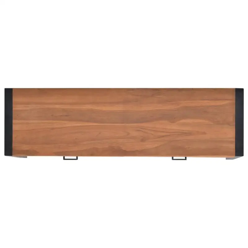 Massief teakhout bureau met rustieke charme voor huis of kantoor - 140 x 40 x 75 cm - Bureaus