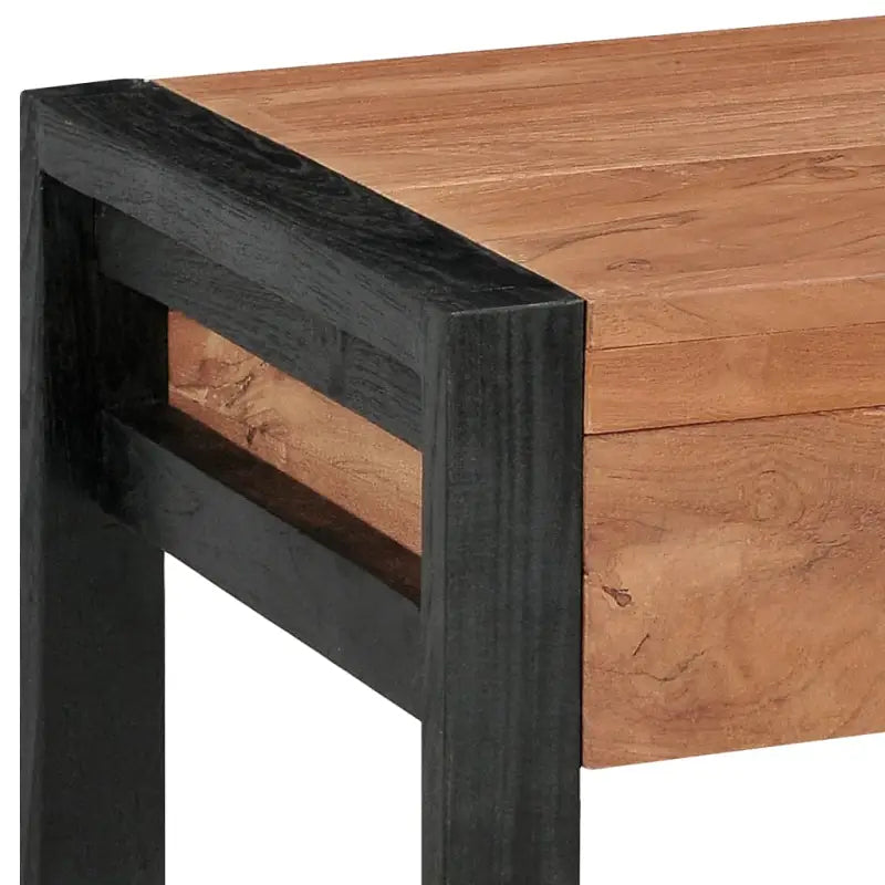 Massief teakhout bureau met rustieke charme voor huis of kantoor - 140 x 40 x 75 cm - Bureaus