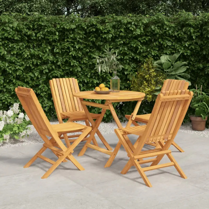 Massief teakhout tuinset voor een comfortabele ervaring met gelat ontwerp - Tuinsets