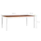 Massieve Grenen Houten Eettafel met Minimalistisch en Elegant Design - Eettafels