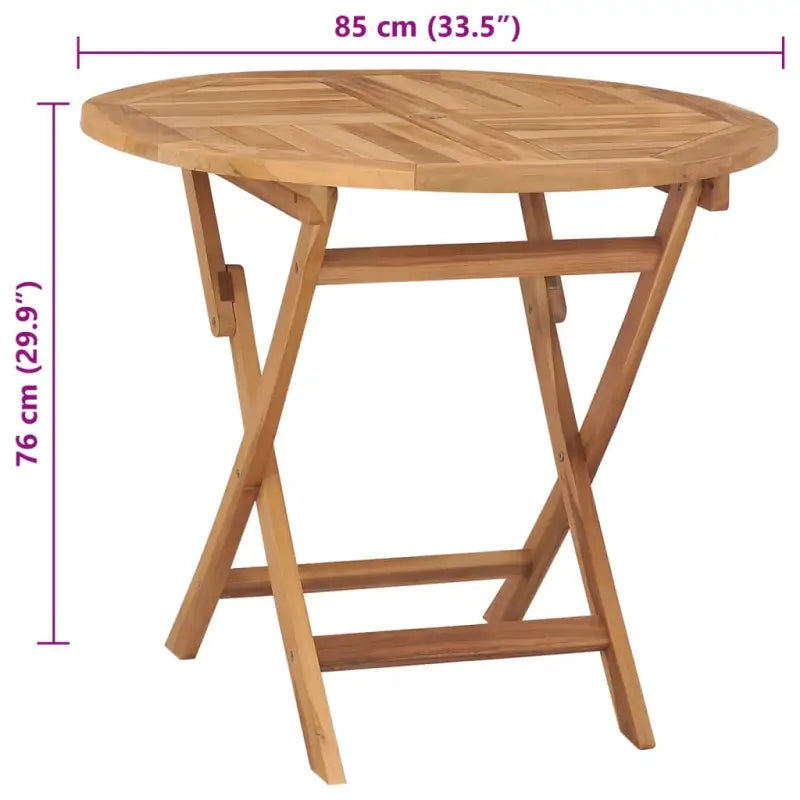 Massieve houten tuintafel fijn geschuurd voor buiten en eenvoudige opslag - Tuintafels