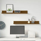 Massieve wandplanken van grenenhout gemakkelijk schoon te maken - Honingbruin / 80 x 11 x 9 cm / 1 - Wandplanken