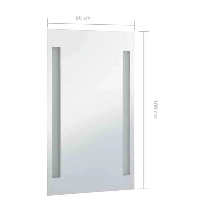 Mat witte badkamer spiegel met LED-verlichting inclusief levering bevat - Spiegels