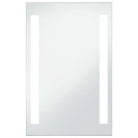 Mat witte badkamer spiegel met LED-verlichting inclusief levering bevat - Spiegels