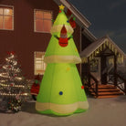 Merry Christmas opblaasbare decoratie met ingebouwde ventilator - 1 / Model 2 - Kerstverlichting