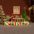 Merry Christmas opblaasbare decoratie met ingebouwde ventilator - Kerstverlichting