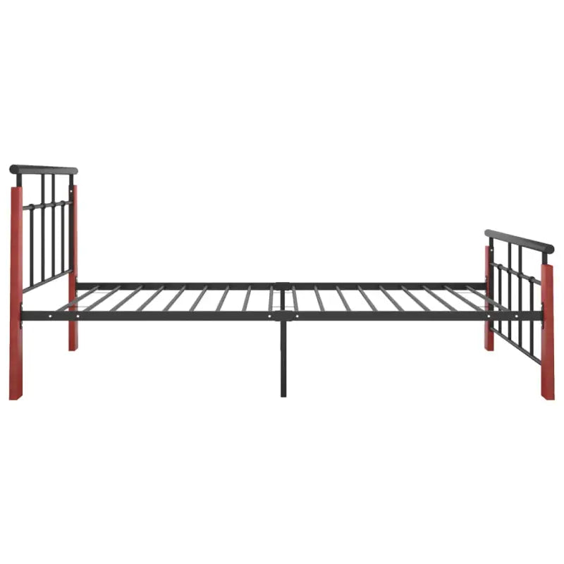 Metaal bedframe met massief eikenhout voor heerlijke nachtrust - Bedden & bedframes