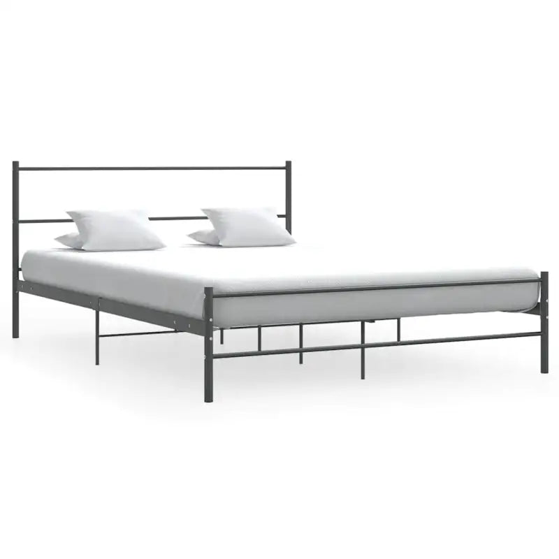Metaal bedframe voor een elegante en stevige slaapkamer uitstraling - Grijs / 140 x 200 cm - Bedden & bedframes