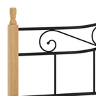 Metaal en massief eikenhout bedframe voor een warme slaapkamer sfeer - Bedden & bedframes