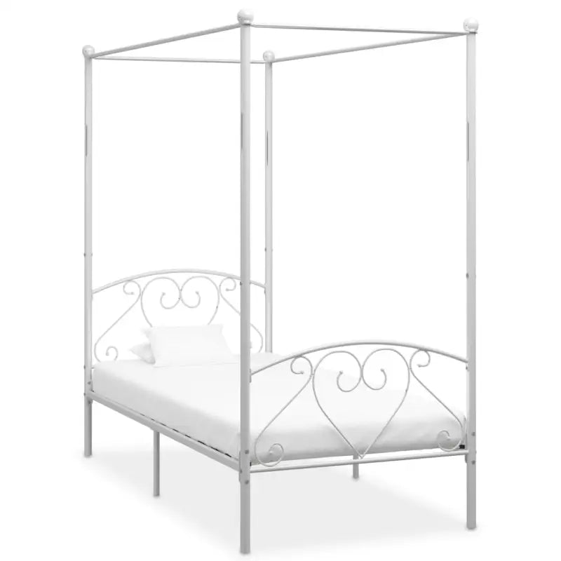 Metaal Hemelbedframe met Gordijnophang voor Een Elegante Slaapkamer - Bedden & bedframes