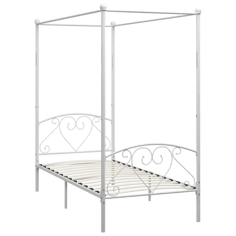 Metaal Hemelbedframe met Gordijnophang voor Een Elegante Slaapkamer - Bedden & bedframes