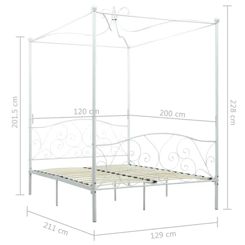 Metaal hemelbedframe voor een elegante slaapkamer uitstraling - Bedden & bedframes