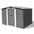 Metaal Tuinberging met ventilatiepunten voor gereedschap en materialen - Grijs / 1 - Tuinhuizen