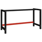 Metaal Werkbankframe met voorgeboorde gaten voor jouw werkruimte - 150 x 57 x 79 cm / 1 / Met 1 stang - Tafelpoten