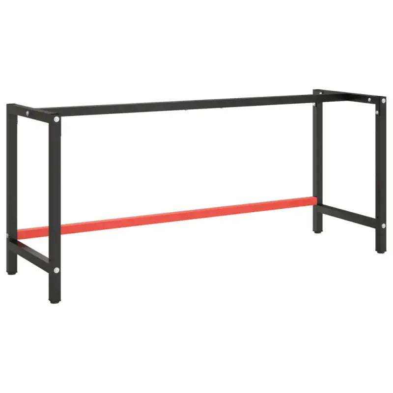 Metaal Werkbankframe met voorgeboorde gaten voor jouw werkruimte - 180 x 57 x 79 cm / 1 / Met 1 stang - Tafelpoten