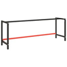 Metaal Werkbankframe met voorgeboorde gaten voor jouw werkruimte - 220 x 57 x 79 cm / 1 / Met 1 stang - Tafelpoten