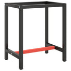 Metaal Werkbankframe met voorgeboorde gaten voor jouw werkruimte - 70 x 50 x 79 cm / 1 / Met 1 stang - Tafelpoten