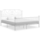Metal bedframe voor een heerlijke nachtrust en duurzame kwaliteit - Wit / 180 x 200 cm - Bedden & bedframes