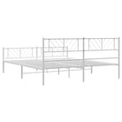 Metalen bedframe met extra opbergruimte en stevige metalen latten - Bedden & bedframes
