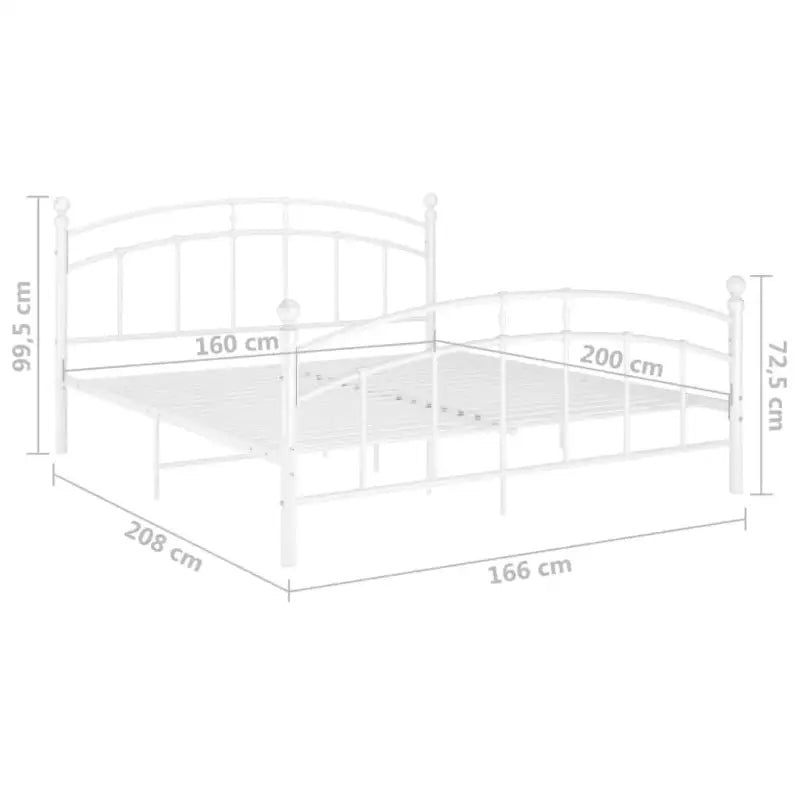 Metalen bedframe met gepoedercoat metaal voor een stevige slaapplek - Bedden & bedframes