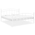 Metalen bedframe met gepoedercoat metaal voor een stevige slaapplek - Wit / 160 x 200 cm - Bedden & bedframes