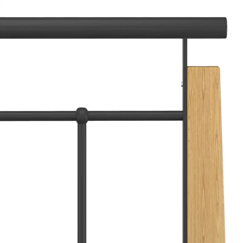 Metalen bedframe met massief eikenhout voor heerlijke nachtrust - Bedden & bedframes