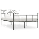 Metalen bedframe voor een klassieke en elegante slaapkamer sfeer - Grijs / 140 x 200 cm - Bedden & bedframes