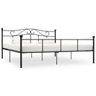 Metalen bedframe voor een klassieke en elegante slaapkamer sfeer - Zwart / 180 x 200 cm - Bedden & bedframes