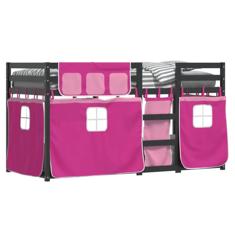 Metalen stapelbed in massief grenenhout voor compacte slaapkamers - Bedden & bedframes