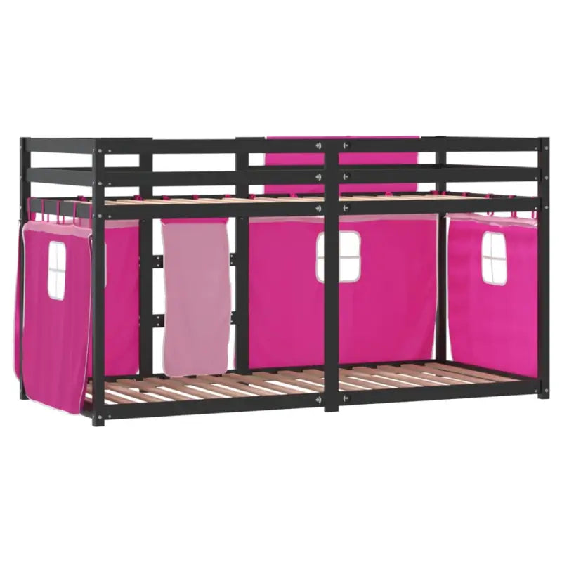 Metalen stapelbed in massief grenenhout voor compacte slaapkamers - Bedden & bedframes