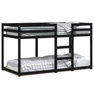 Metalen stapelbed in massief grenenhout voor kinderen jonger - Bedden & bedframes