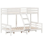 Metalen stapelbed met massief grenenhout voor compacte kamers - Bedden & bedframes