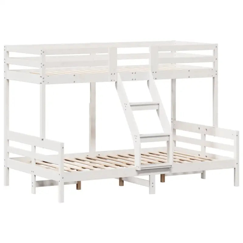 Metalen stapelbed met massief grenenhout voor compacte kamers - Bedden & bedframes