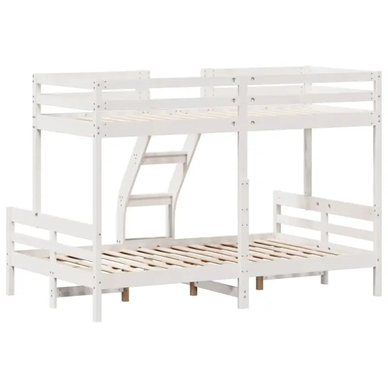 Metalen stapelbed met massief grenenhout voor compacte kamers - Bedden & bedframes