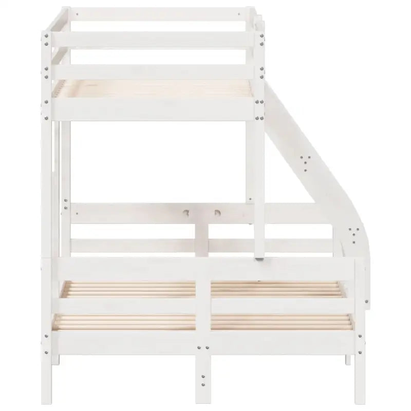 Metalen stapelbed met massief grenenhout voor compacte kamers - Bedden & bedframes