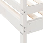 Metalen stapelbed met massief grenenhout voor compacte kamers - Bedden & bedframes
