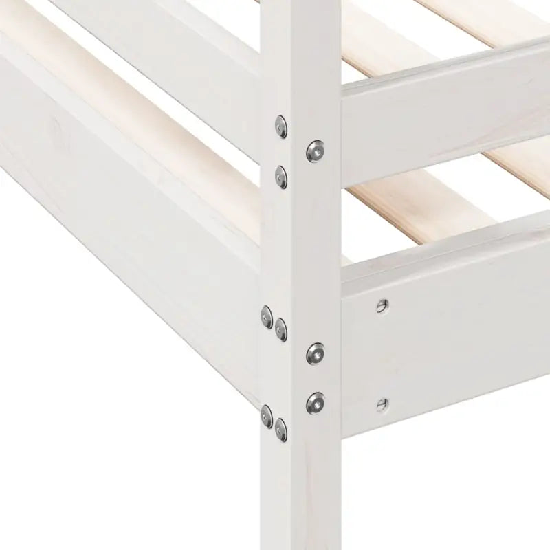 Metalen stapelbed met massief grenenhout voor compacte kamers - Bedden & bedframes